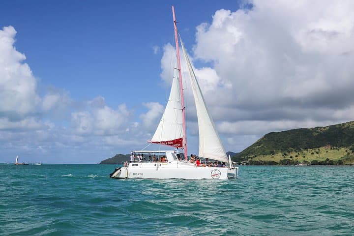 Catamaran Cruise to Ile aux Cerfs with BBQ Lunch — Day Sail from Trou d'Eau Douce photo 2