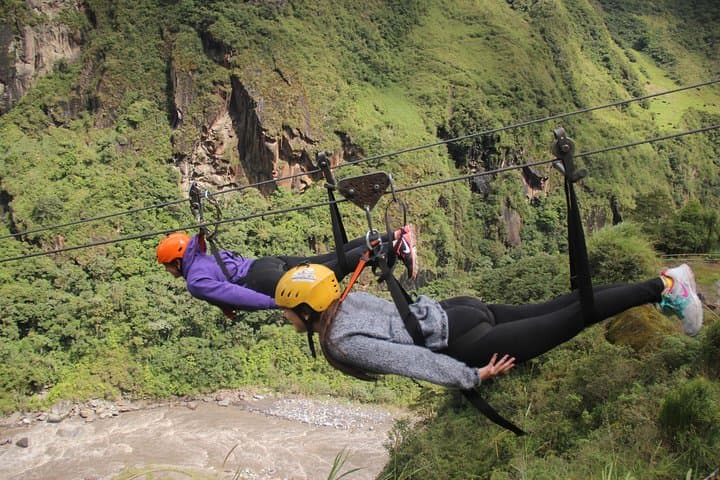 Soar Above El Manto del Novia Waterfall: A Thrilling Zipline Adventure in Baños photo 2