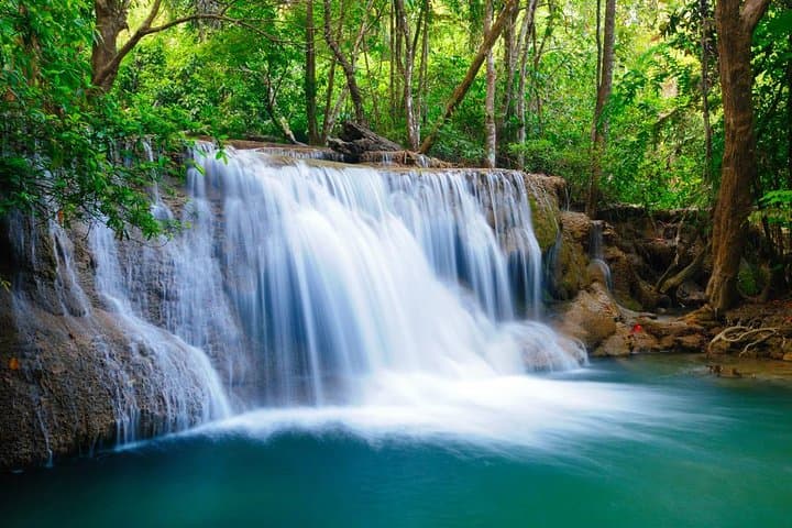 3-Day River Kwai Private Tour: Floating Market, Jungle Raft Stay & Erawan Falls