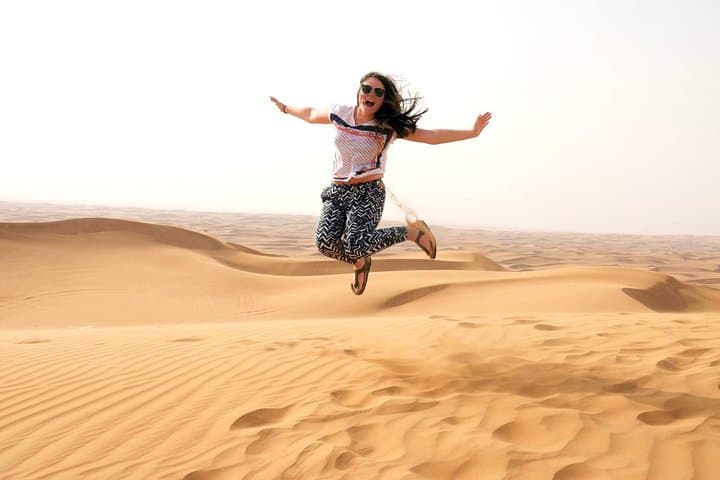 Morning Desert Safari at Lahbab: Quad Biking, Sandboarding & Camel Ride in Dubai
