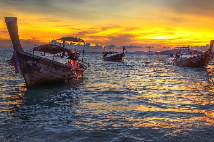 Krabi 7-Islands Longtail Boat Snorkel, Sunset & Beach BBQ