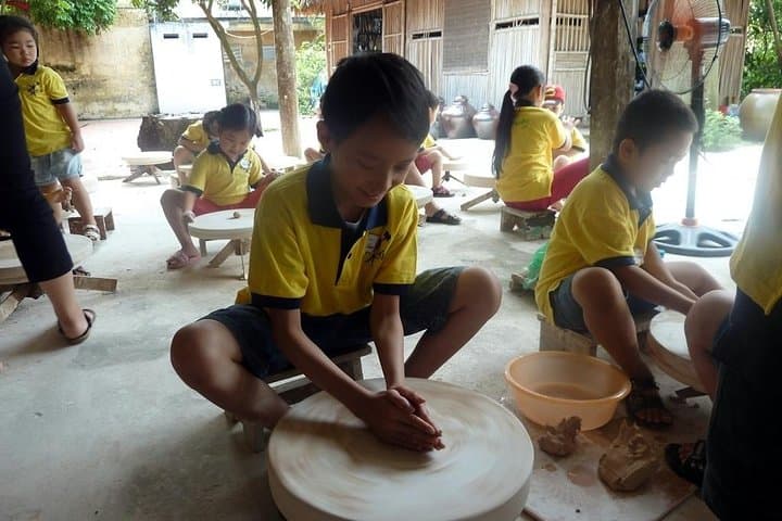 Scooter to Bat Trang: Half-Day Hanoi Scooter Tour & Ceramic Class photo 2