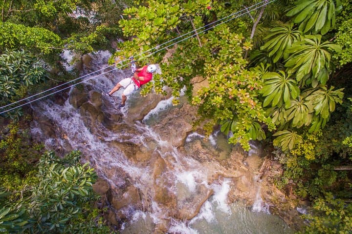 Dunn's River Falls Zipline from Ocho Rios: Climb the Cascades and Soar Over the Canopy photo 1
