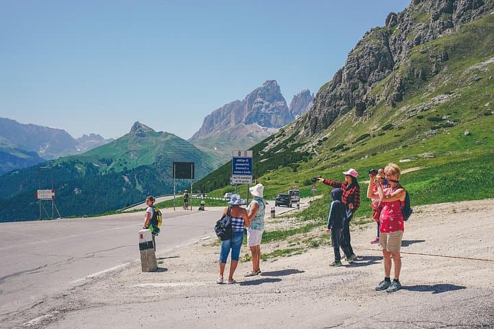 Private Dolomites Day Tour from Sirmione — Passo Pordoi, Val di Fassa & Rifugio Lunch