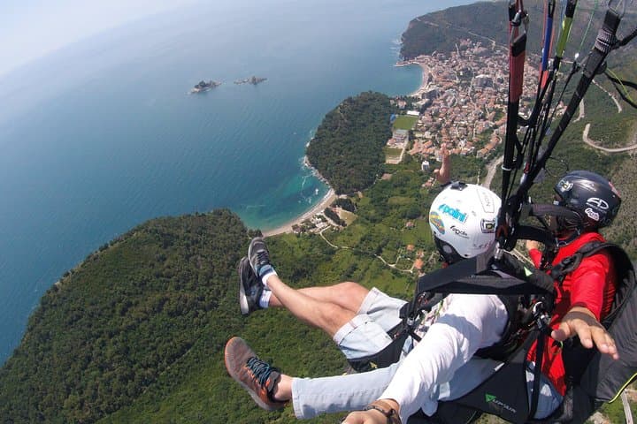 Relaxing Tandem Paragliding in Petrovac: 60-Minute Scenic Flight Above Montenegro photo 1