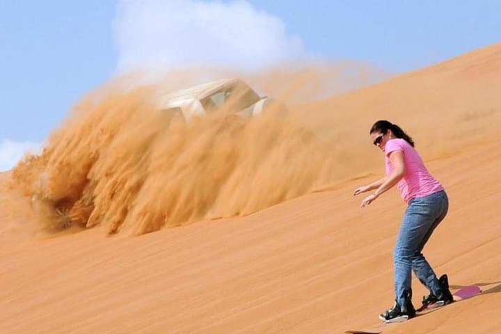 Dubai Morning Desert Safari: Camel Ride & Sandboarding in Lahbab Desert photo 4