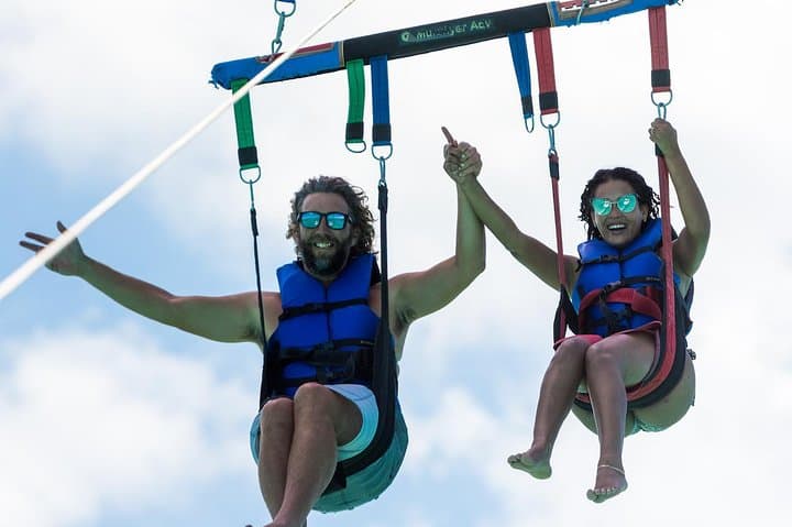 Parasailing Over Grace Bay: Providenciales Aerial Adventure in Turks and Caicos photo 4