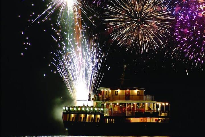 Paphos Wave Dancer Fireworks Night Cruise: Dinner, Live Show & Mediterranean Views