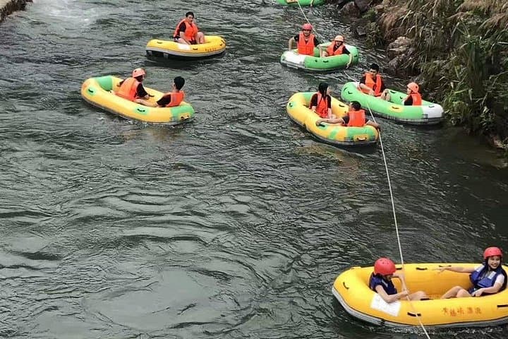 Huangteng Canyon Day Trip from Guangzhou: Glass Bridge, Rafting & 4 km Waterfall Walk photo 4