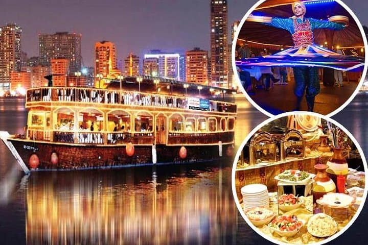 Burj Khalifa At The Top and Marina Dhow Dinner Cruise — Dubai Views and Nighttime Creek Cruise photo 2