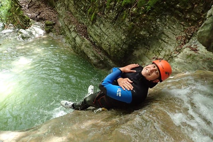 Angon Discovery Canyoning at Lake Annecy — Family-Friendly Rappels & Water Slides photo 5