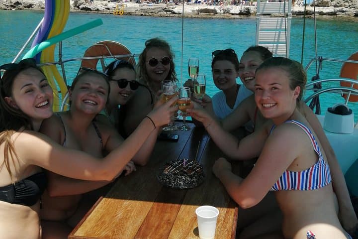 Private Sunset Cruise in Rhodes: Kallithea Springs Swim & Wine photo 2