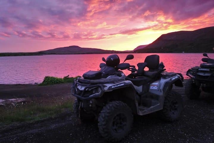Midnight Sun ATV ATV Ride Above Reykjavík: Reykjavik Peak, Wolf Peak & Hafravatn Views