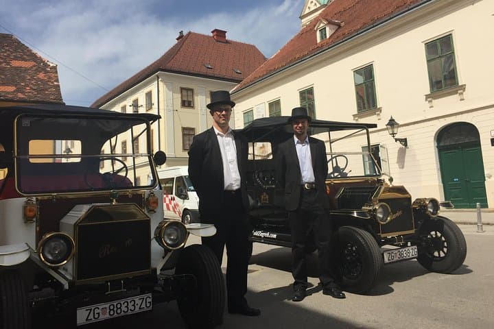 Zagreb Electric Classic Car Tour: 50-Min Lower Town Sightseeing