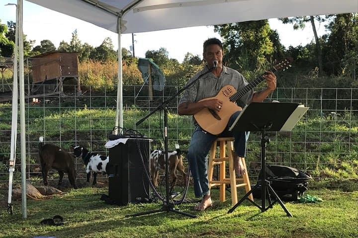 Sunset Goat Yoga with Live Music in Kula, Maui photo 2