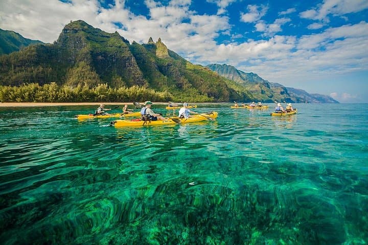 Na Pali Coast Summer Sea Kayaking: Full-Day Guided Paddle from Haʻena to Polihale photo 2