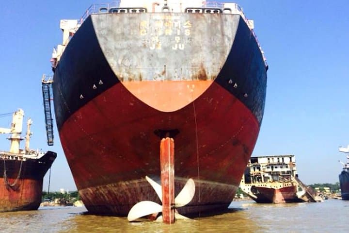 Shipbreaking Yard Tour from Dhaka: Boat View of Chittagong's Ship Graveyards