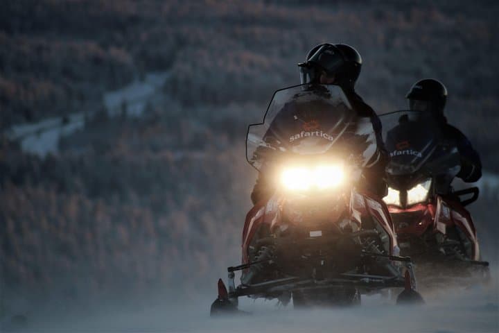 Evening Snowmobile Safari & Campfire in Rovaniemi's Arctic Forests