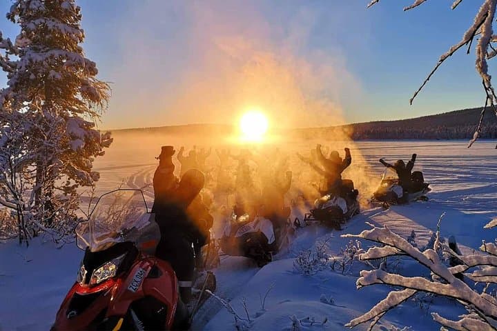 Explore the Arctic Wilderness on a Snowmobile Adventure in Kiruna photo 2