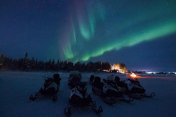 Snowmobile Aurora Expedition in Swedish Lapland: Northern Lights & Lappish Dinner photo 2