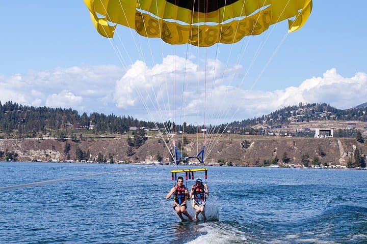 Tandem Parasailing Over Lake Okanagan: Kelowna Boat Ride & Sky Views photo 2