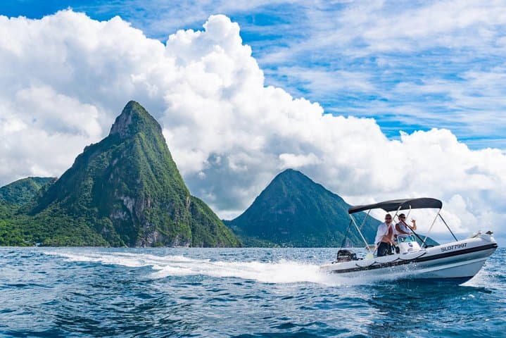 Pilot a Speedboat and Power Snorkel to St. Lucia’s Pitons from Castries photo 5