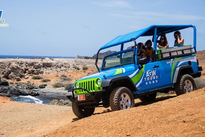 Jeep Tour to Aruba’s Natural Pool, Indian Caves & Baby Beach