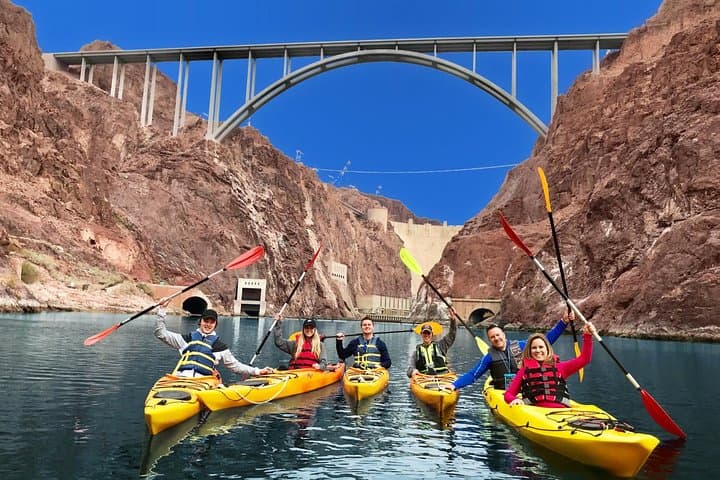 Hoover Dam Kayak Tour: Black Canyon Hot Springs & Emerald Cave Adventure