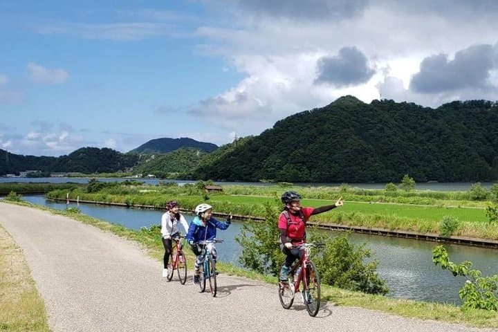 Kinosaki Onsen Cycling: Riverside Ride from Town to the Sea of Japan