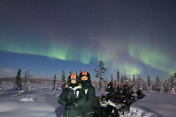 Snowmobile Aurora Expedition in Swedish Lapland: Northern Lights & Lappish Dinner photo 3