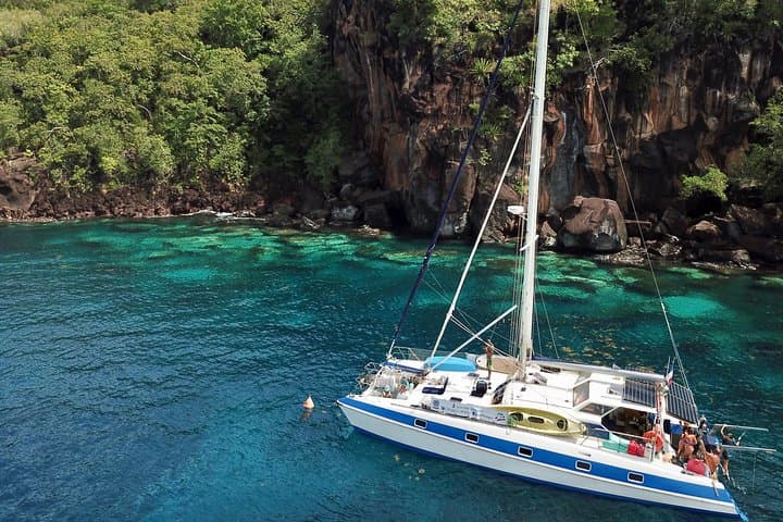 Catamaran Diving & Snorkeling Day Trip from Anses d'Arlet