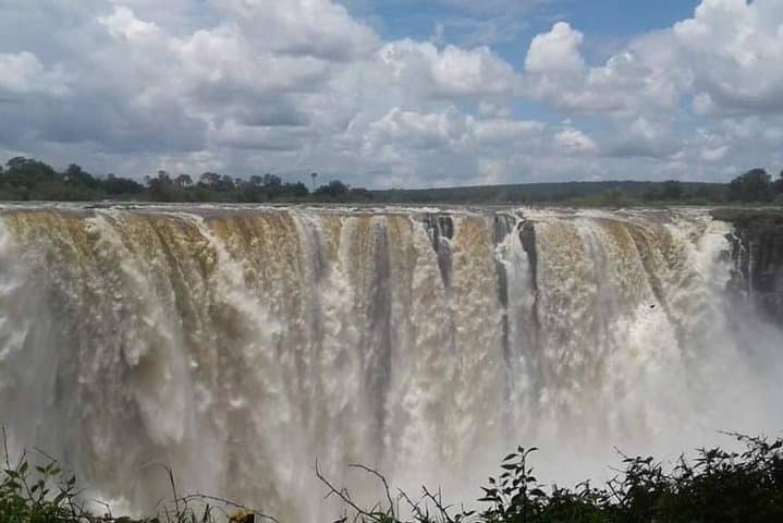Victoria Falls Guided Tour and Rhino Walking Safari from Livingstone