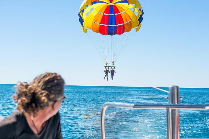 Parasailing in Sharm el Sheikh: Aerial Views Over Naama Bay