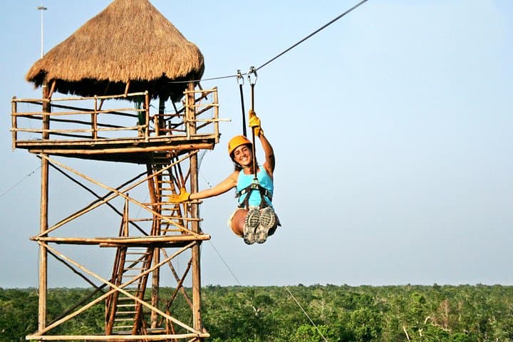Tulum Xtreme: Zip Lines, Rappel & Cenote Snorkel — 4‑in‑1 Day Trip from Cancun photo 2