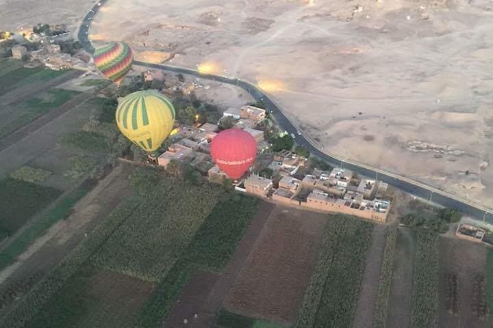 Sunrise Balloon Over Luxor: Ancient Temples From the Sky