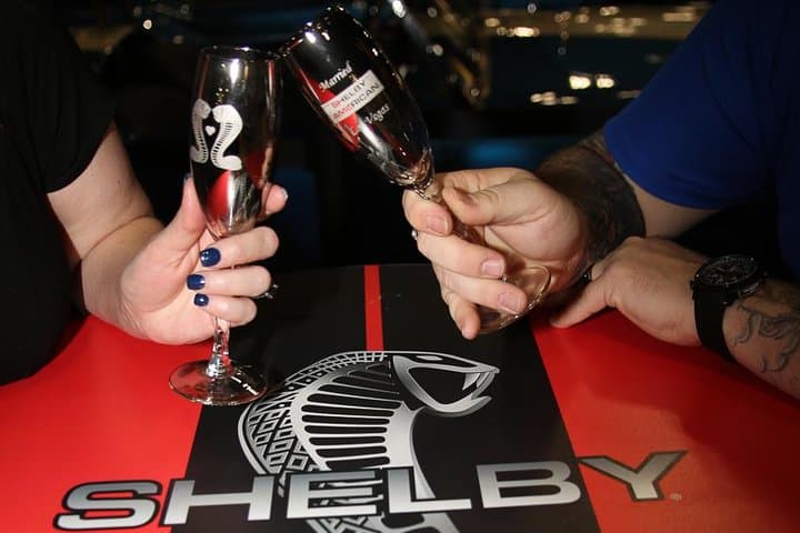 Shelby American Museum Vegas Wedding — Classic Car Ceremony at the Shelby Auto Museum photo 2