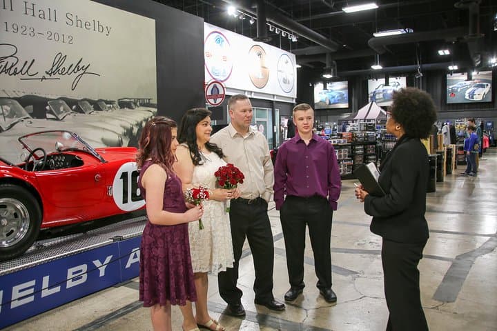Shelby American Museum Vegas Wedding — Classic Car Ceremony at the Shelby Auto Museum photo 5