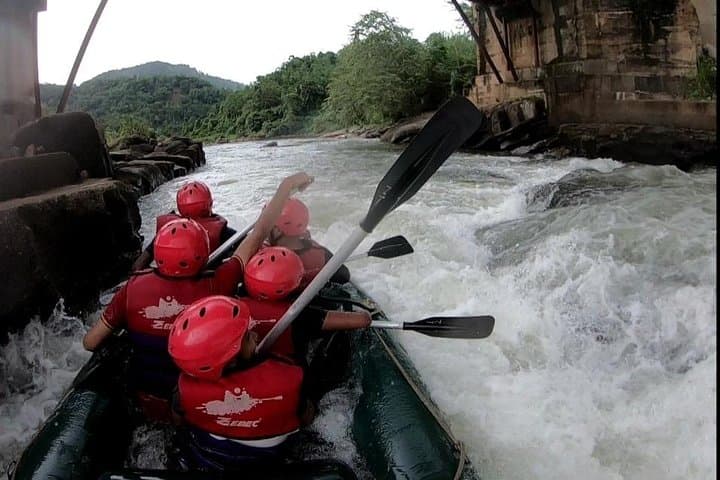 Hikkaduwa White Water Rafting at Sandun Waterfall — Short River Rafting Near Galle