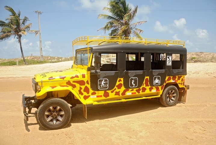 Kite Jeep Tour from Pipa: Zip Lines, Chapadão Views & Cacimbinhas Dunes