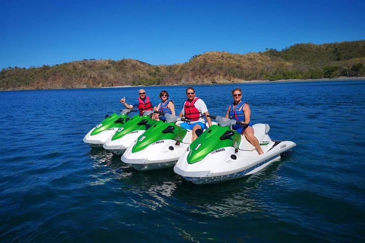 Jet Ski Guided Tour in Playa Conchal — Ride to Secret Beaches & Snorkel Spots
