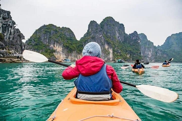 Halong Bay Day Cruise: Kayak Luon Cave, Explore Sung Sot & Swim at Titop photo 5
