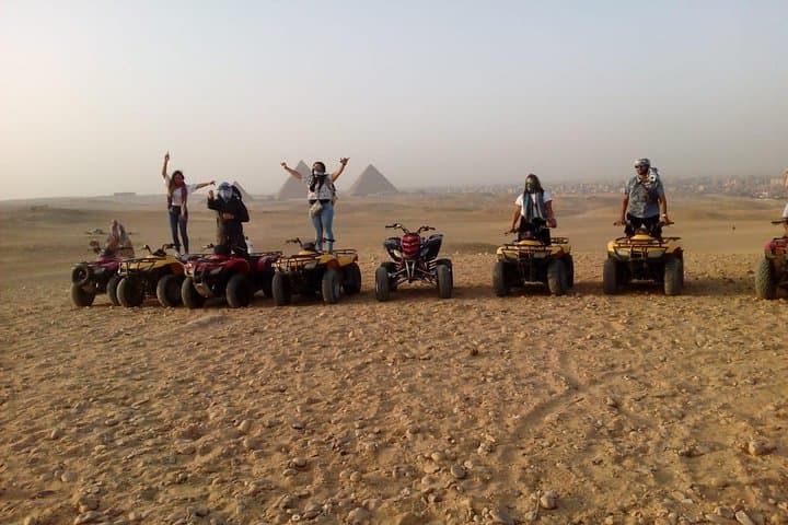 Quad Bike & Camel Safari at the Great Pyramids: Sunset Desert Adventure