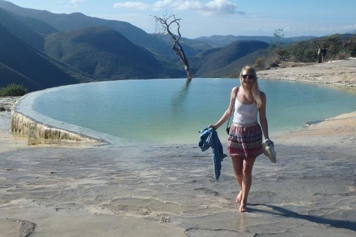 Hierve el Agua to Mitla: Full-Day Oaxaca Day Tour of Petrified Falls, Tule and Mezcal