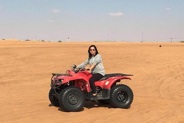 Lahbab Desert ATV & Sunset Safari — Quad Bikes, Dune Bashing & Bedouin Camp