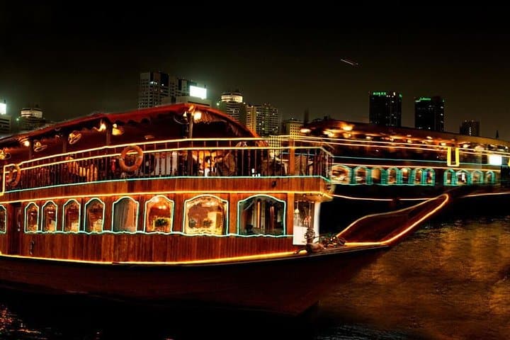 Burj Khalifa At The Top and Marina Dhow Dinner Cruise — Dubai Views and Nighttime Creek Cruise photo 3
