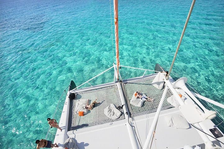 Full-Day Catamaran Cruise to Ile aux Cerfs: Waterfall, Snorkel & BBQ photo 1