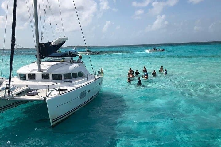 Catamaran Snorkel to Isla Mujeres — Open Bar, Buffet & Beach Club Day Trip photo 1