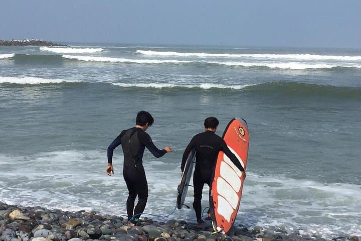 YogaSurf at Playa Redondo II: Half-Day Surf and Yoga Session Near Lima photo 2