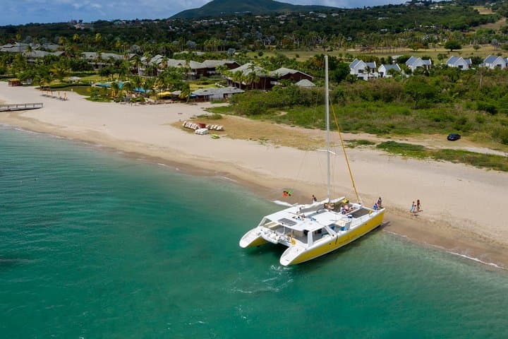 St Kitts to Nevis Catamaran Day Trip — Snorkel Shitten Bay & Pinney's Beach