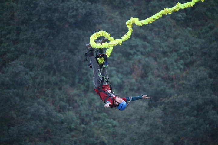 70m Bungee in Pokhara: HighGround Tower Jump Over the Himalayas